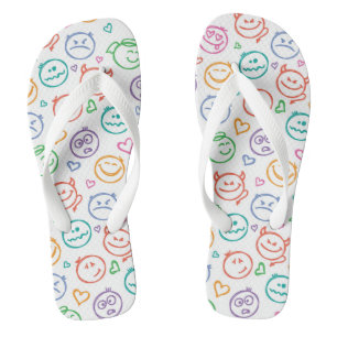 Tongs motif des sourires