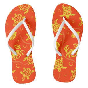 Tongs Motif des tortues