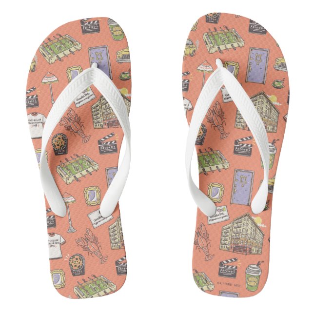 Tongs Motif d'icônes colorées AMIS™ (Semelle)