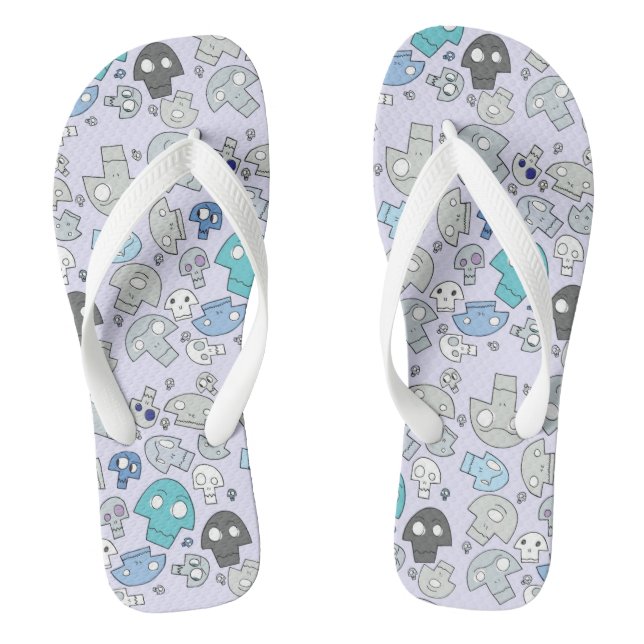 Tongs Motif du crâne (Semelle)