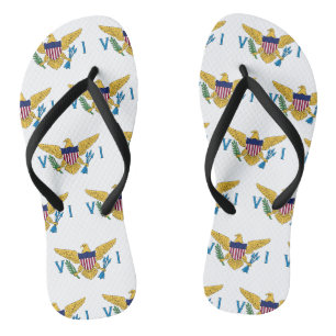 Tongs Motif du drapeau des îles Vierges américaines