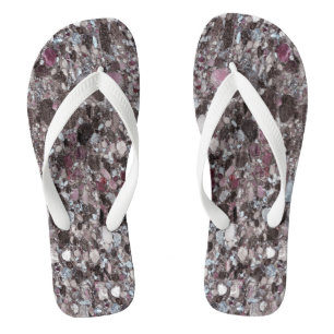 Tongs Motif en pierre naturelle
