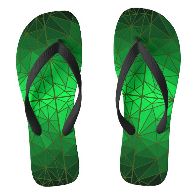 Tongs Motif en verre tendu 01.Green.DGreen Line BG (Semelle)