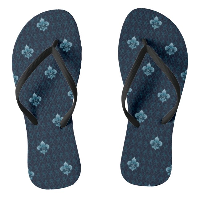 Tongs Motif Fleur De Lis (Semelle)
