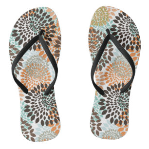 Tongs Motif floral 10