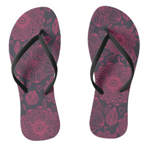 Tongs Motif floral 13