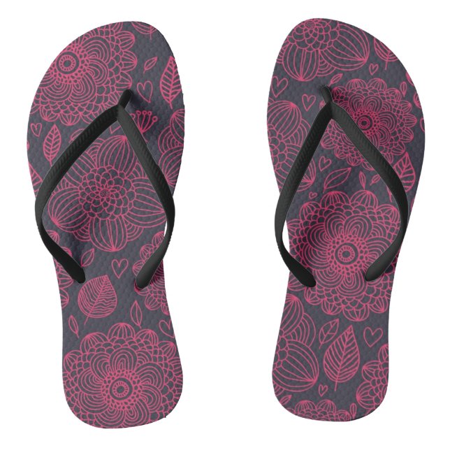 Tongs Motif floral 13 (Semelle)
