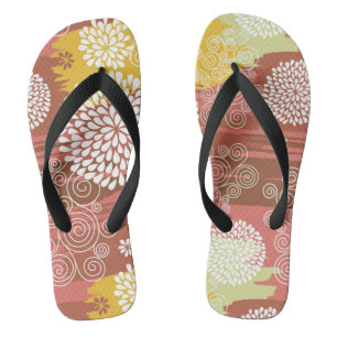 Tongs Motif floral 2