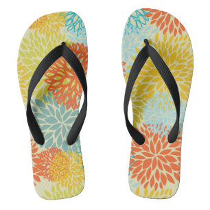 Tongs Motif floral 3