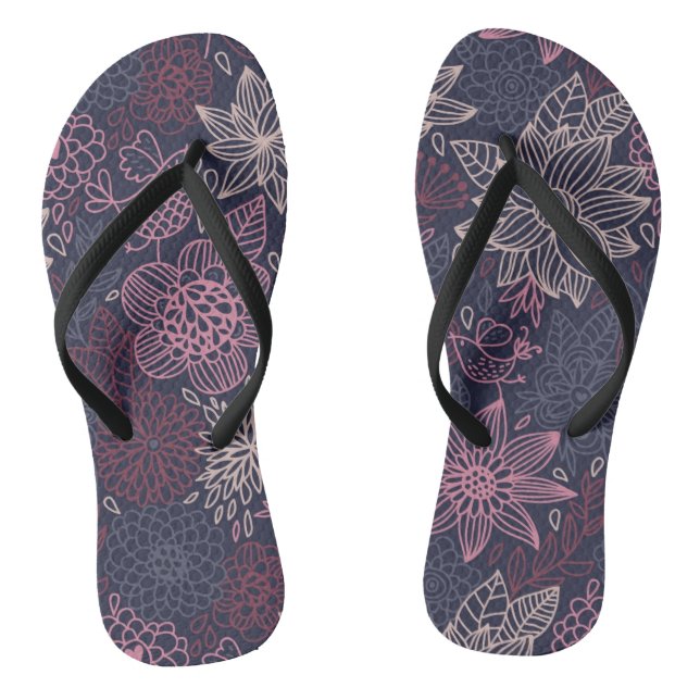 Tongs Motif floral 4 3 (Semelle)