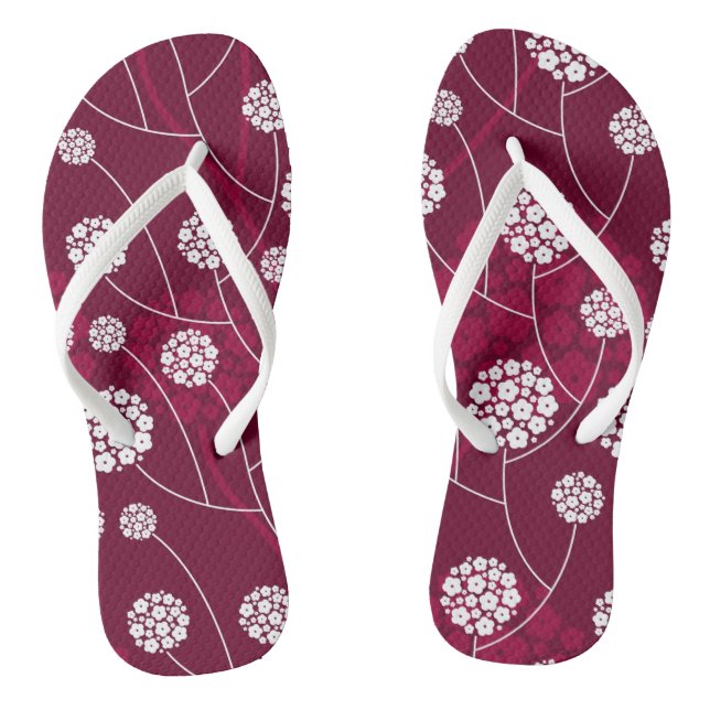 Tongs Motif floral abstrait (Semelle)