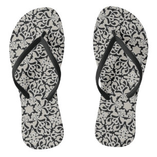 Tongs Motif floral arabe