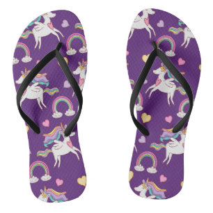 Tongs Motif Funny Unicorn Magique Cheval mignon