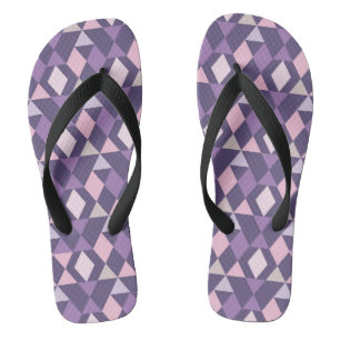 Tongs Motif géométrique arabe pourpre