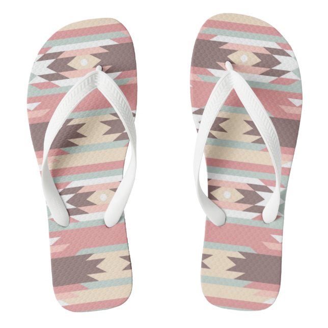 Tongs Motif géométrique dans le style aztèque 2 (Semelle)