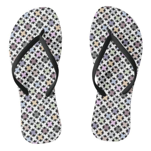 Tongs Motif géométrique multicolore (Semelle)