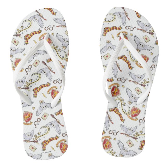 Tongs Motif Hedwig GRYFFINDOR™ (Semelle)