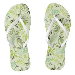 Tongs motif montrant de petits oiseaux de bébé
