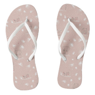 Tongs motif montrant les animaux mignons de jungle de