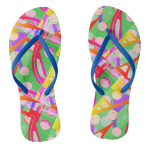 Tongs Motif multicolore coloré