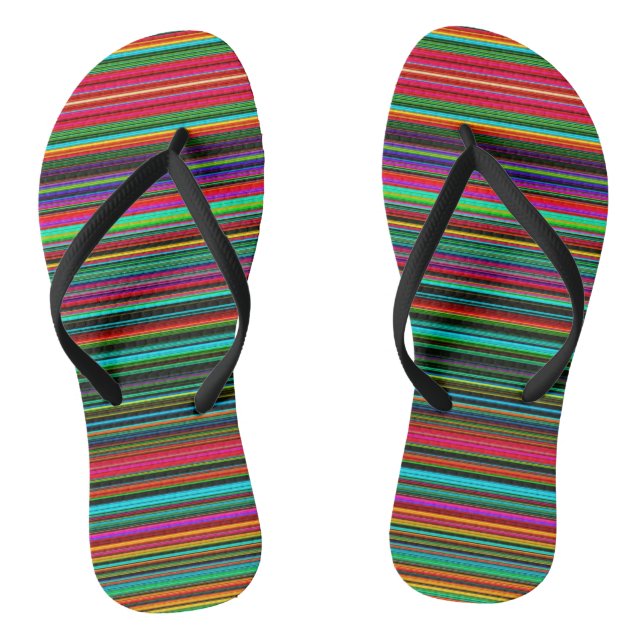 Tongs Motif multicolore coloré (Semelle)