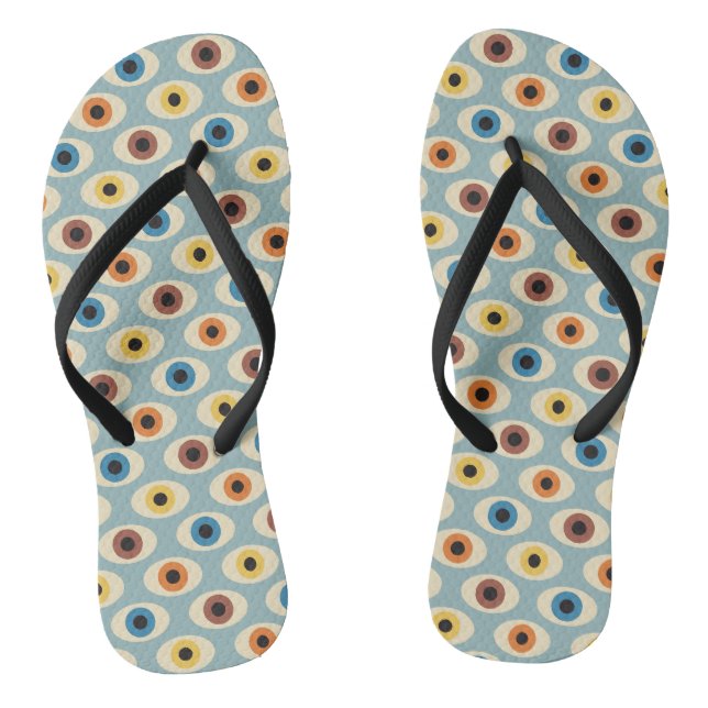 Tongs Motif oculaire rétro (Semelle)