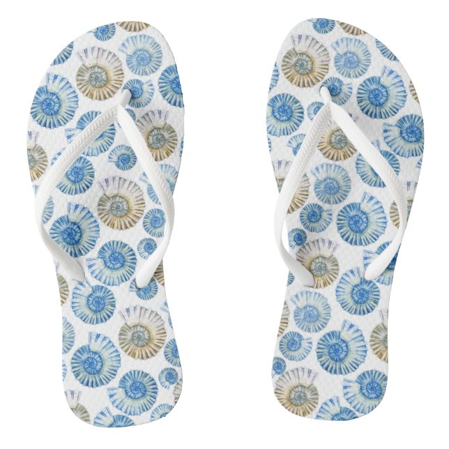 Tongs Motif Pastel Seashell 2 (Semelle)