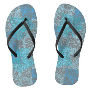 Tongs motif plante13b DGrey BG