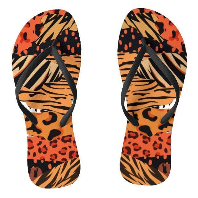 Tongs Motif poster de animal (Semelle)