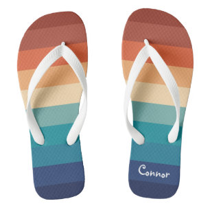 Tongs Motif rayé couleur mignon