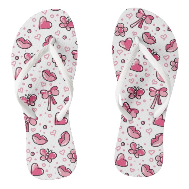 Tongs motif romantique (Semelle)
