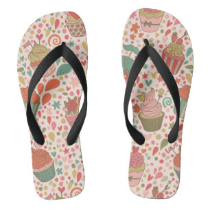 Tongs motif sucré