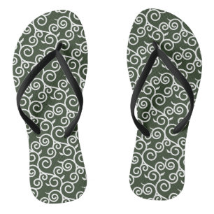 Tongs motif traditionnel arabe design japonais