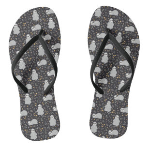 Tongs Motif Tropical Baby Sloth