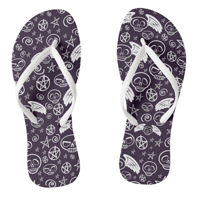 Tongs Motif "vaudou" (Semelle)