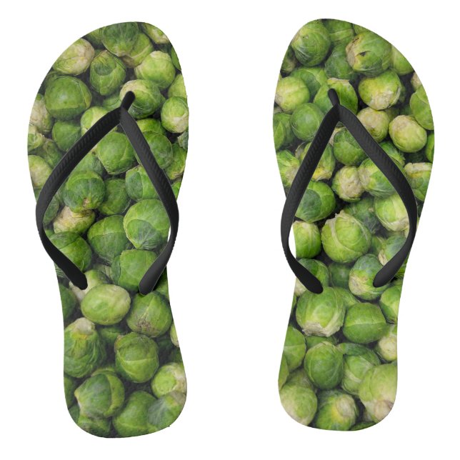 Tongs motif végétal vert de Bruxelles (Semelle)
