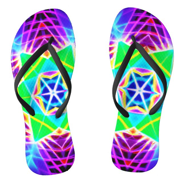 Tongs Motif vif coloré (Semelle)