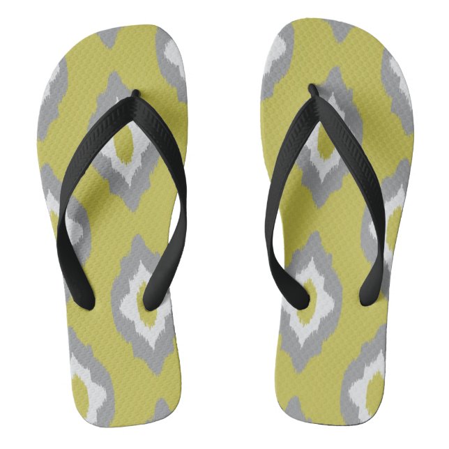 Tongs Motif vintage d'Ikat (Semelle)