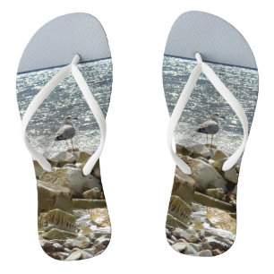 Tongs Mouette et mer