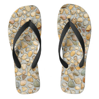 Tongs Mur de galets rustique