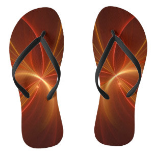 Tongs Mystique Abstrait Fractal Art Moderne Couleurs cha