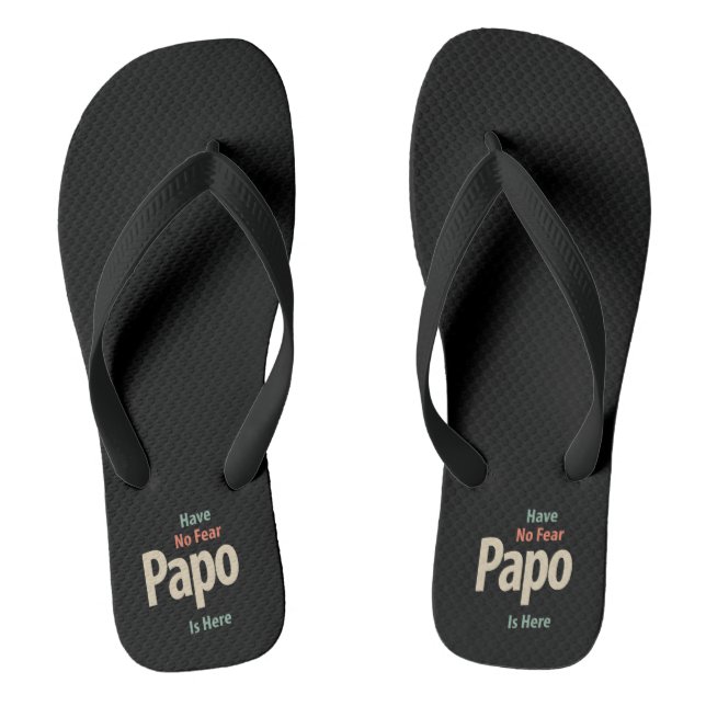 Tongs N'Ai Pas Peur Papo Ici | Cadeau Père (Semelle)