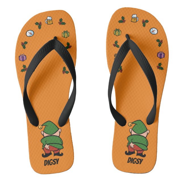 Tongs Naughty Elves Itch Christmas Flip Flops (Semelle)