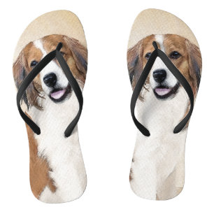 Tongs Nederlandse Kooikerhondje Peinture - Chien Art