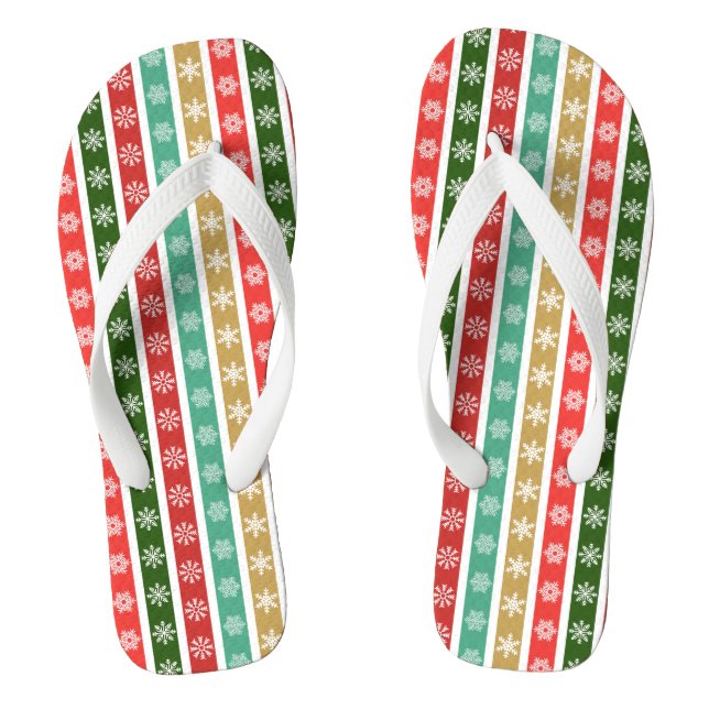 Tongs Noël Festif motifs et couleurs (Semelle)
