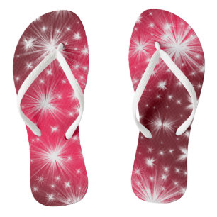Tongs Noël rose Vacances blanches
