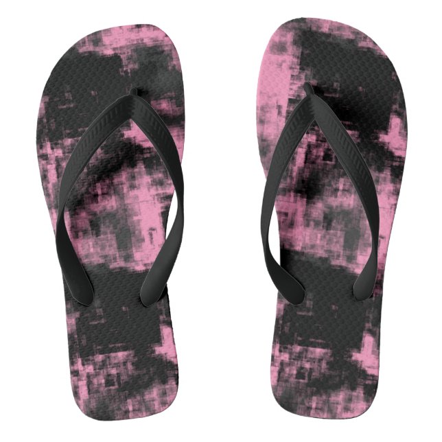 Tongs Noir rose et gris (Semelle)