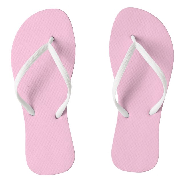 Tongs Nosegay clair rose couleur solide impression, Blus (Semelle)