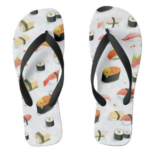 Tongs Nourriture japonaise : Motif de sushi