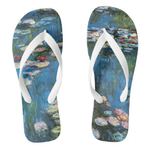 Tongs Nymphéas par Claude Monet, Impressionnisme Vintage